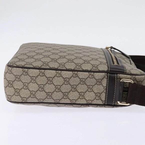 GUCCI GG Supreme Shoulder Bag PVC Beige Gold 201448 Auth ep11234 - Picture 7 of 16